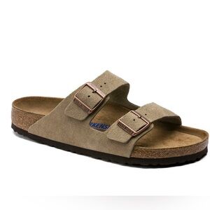 Birkenstock Arizona Soft Slide Sandal in Taupe